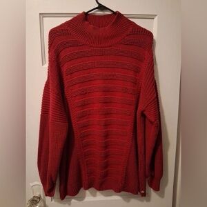 Cozy Red Knit Sweater